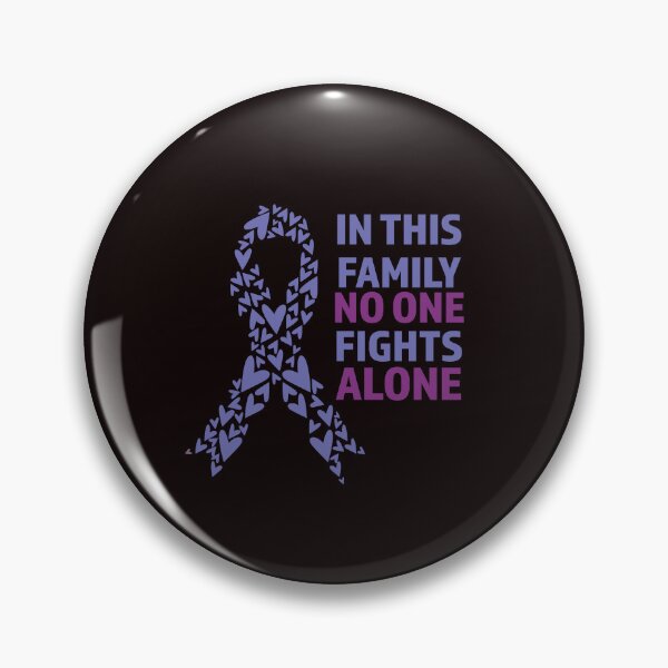 Item preview, Esophageal cancer awareness, in this family no one fights alone, periwinkle Ribbon, Esophageal Ribbon designed and sold by BlueDiamond-19.
