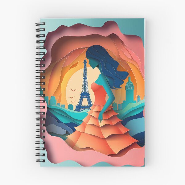 Item preview, “Paris Fashion: Layered Paper Art Style” designed and sold by Art-Vortex-fr.