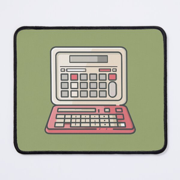Item preview, Illustrated calculator for a math hacker on technology screen designed and sold by FWLKIT.