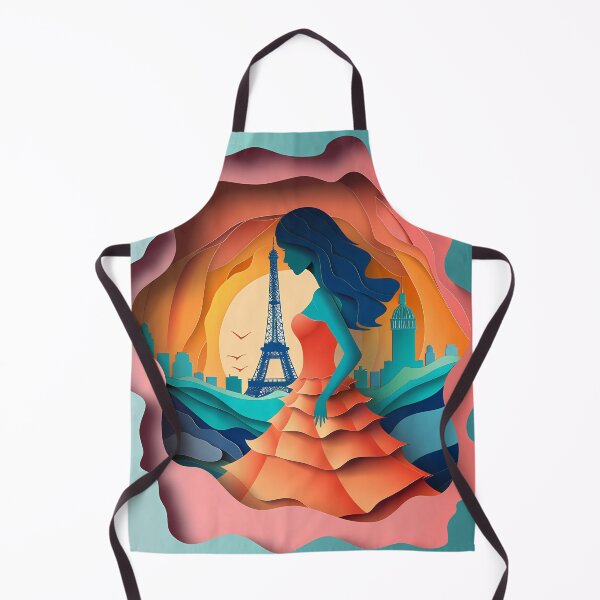 Item preview, “Paris Fashion: Layered Paper Art Style” designed and sold by Art-Vortex-fr.
