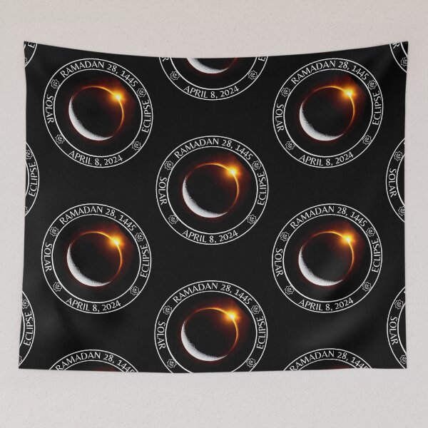Item preview, Total Solar Eclipse April 8 2024 Ramadan 28 1445 Eid Mubarak designed and sold by InPrintedWord.