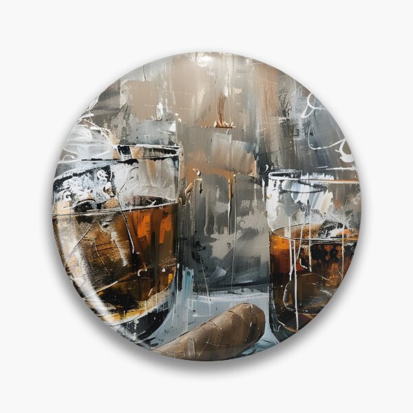 Artikelvorschau, Whiskey Whispers – Eine zeitlose Geschichte von weißen Dämpfen und ausdrucksstarken Strichen. Digitale Abstraktion entworfen und verkauft von OlfactoART Studio.