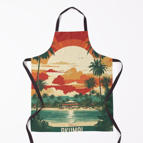 Item preview, Akumal Riviera Maya Sunset Mexico Magic Town Vintage Travel Tourism designed and sold by TravelersGems.