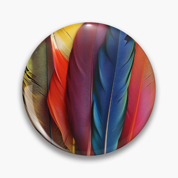 Item preview, Colorful exotic bird feather print designed and sold by dcrc.
