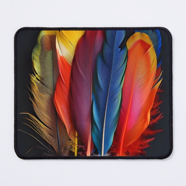 Item preview, Colorful exotic bird feather print designed and sold by dcrc.