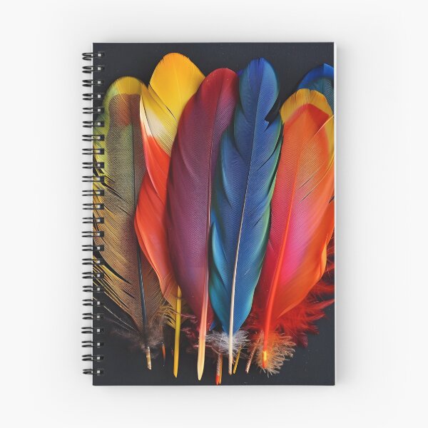Item preview, Colorful exotic bird feather print designed and sold by dcrc.
