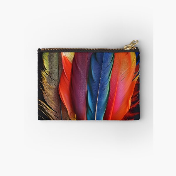 Item preview, Colorful exotic bird feather print designed and sold by dcrc.
