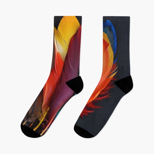 Item preview, Colorful exotic bird feather print designed and sold by dcrc.