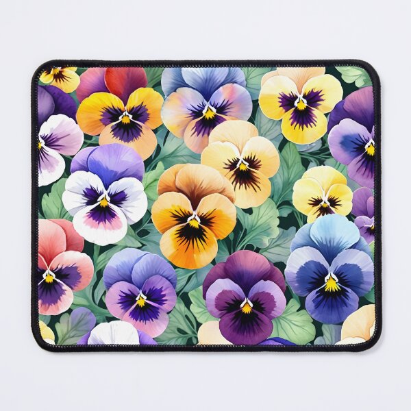 Item preview, Colorful pansies print designed and sold by perlphoto.