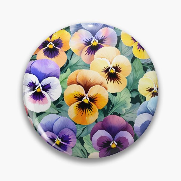 Item preview, Colorful pansies print designed and sold by perlphoto.