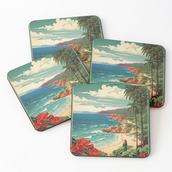Item preview, Bahia de Huatulco Oaxaca Mexico Vintage Travel Tourism designed and sold by TravelersGems.