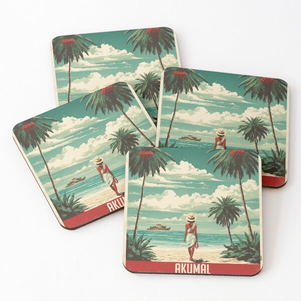 Item preview, Akumal Riviera Maya Mexico Vintage Travel Tourism designed and sold by TravelersGems.