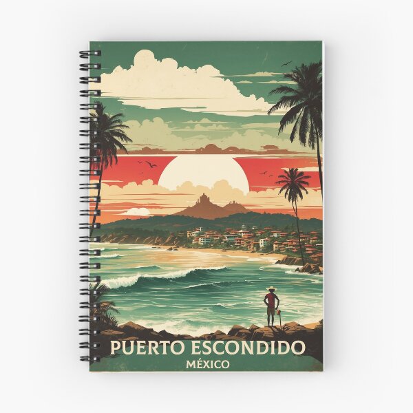 Item preview, Puerto Escondido Oaxaca Mexico Vintage Travel Tourism designed and sold by TravelersGems.