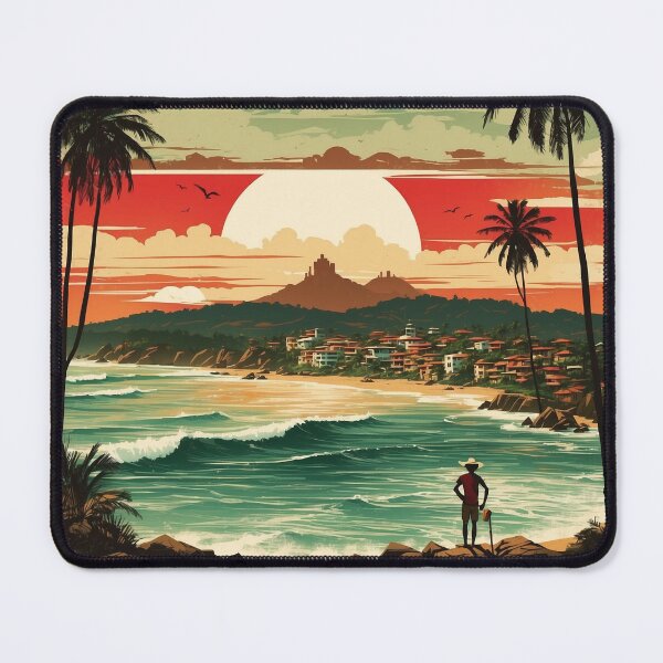 Item preview, Puerto Escondido Oaxaca Mexico Vintage Travel Tourism designed and sold by TravelersGems.