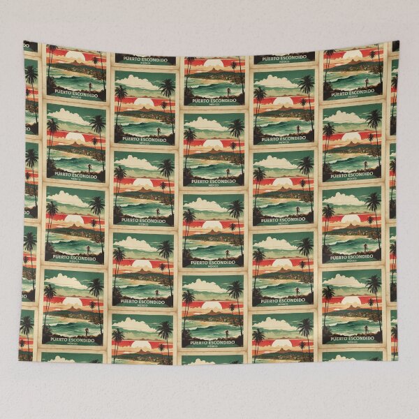 Item preview, Puerto Escondido Oaxaca Mexico Vintage Travel Tourism designed and sold by TravelersGems.