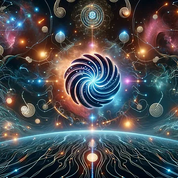 Artwork thumbnail, Title: Cosmic Convergence   by Sienna Hamilton-Katene
