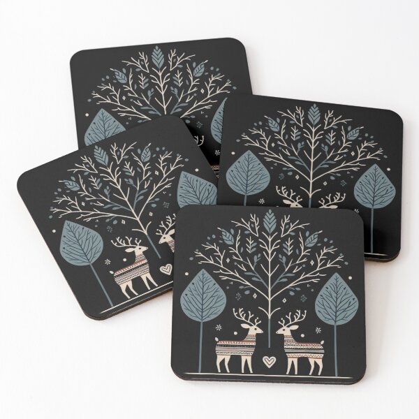 Item preview, Retro Reindeers and Tree designed and sold by ozdilh.