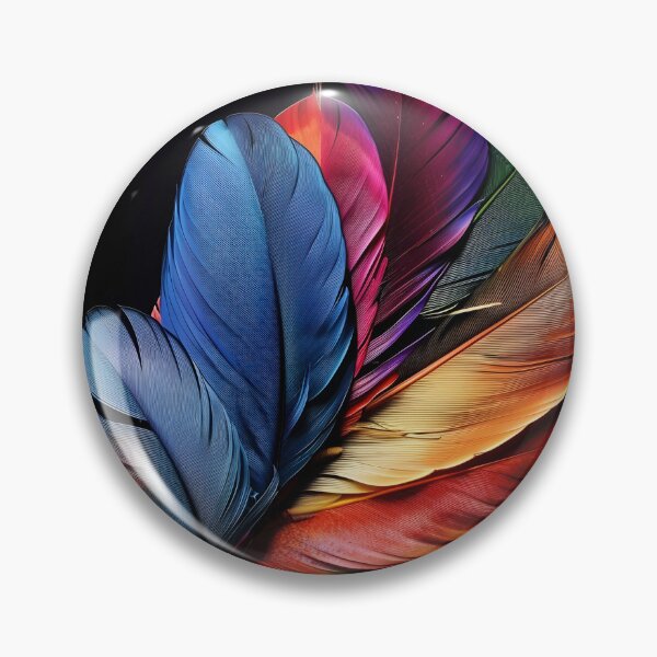Item preview, Colorful exotic bird feather print designed and sold by dcrc.