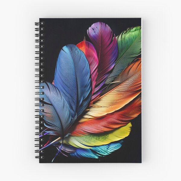 Item preview, Colorful exotic bird feather print designed and sold by dcrc.