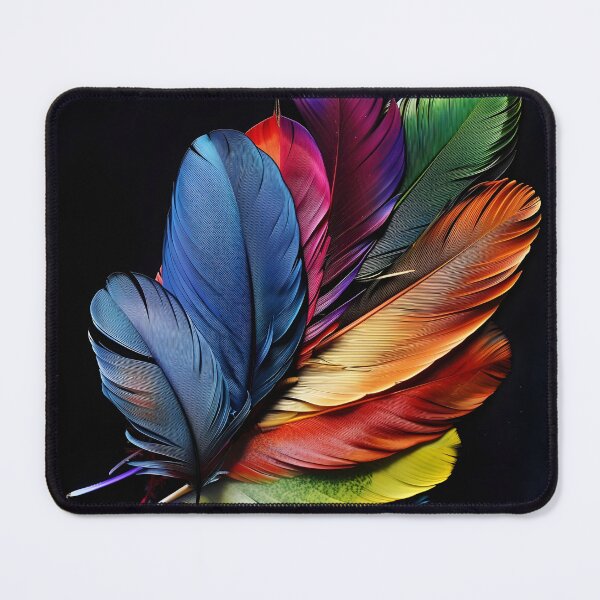 Item preview, Colorful exotic bird feather print designed and sold by dcrc.