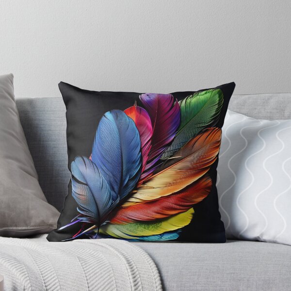 Item preview, Colorful exotic bird feather print designed and sold by dcrc.