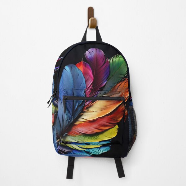 Item preview, Colorful exotic bird feather print designed and sold by dcrc.