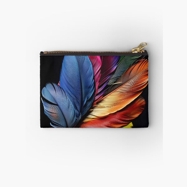 Item preview, Colorful exotic bird feather print designed and sold by dcrc.
