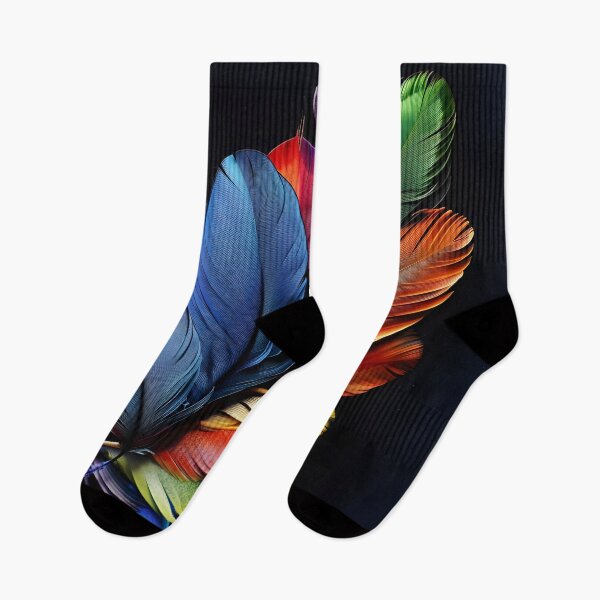 Item preview, Colorful exotic bird feather print designed and sold by dcrc.
