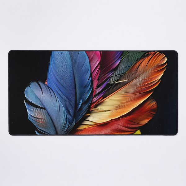 Item preview, Colorful exotic bird feather print designed and sold by dcrc.