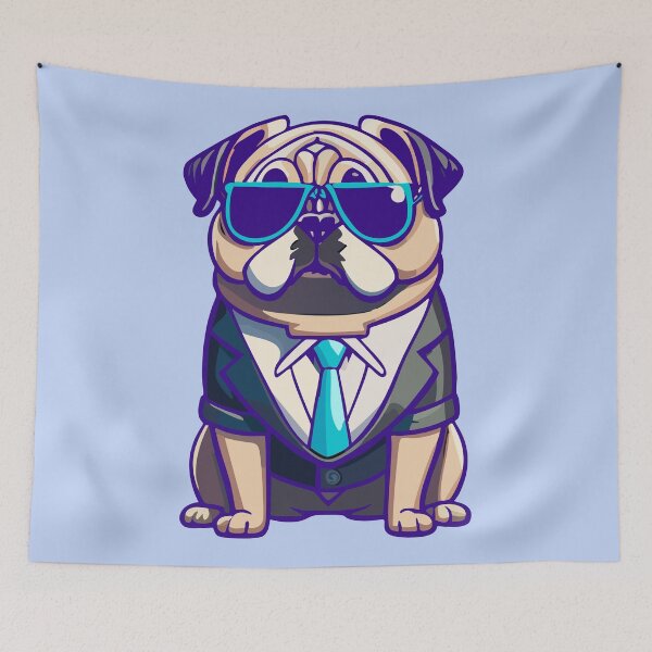 Item preview, Pug Puppy Life a Suite Sunglasses Cute Dog designed and sold by Horizon Cartoon.