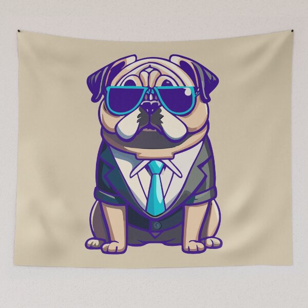 Item preview, Pug Puppy Life a Suite Sunglasses Cute Dog designed and sold by Horizon Cartoon.