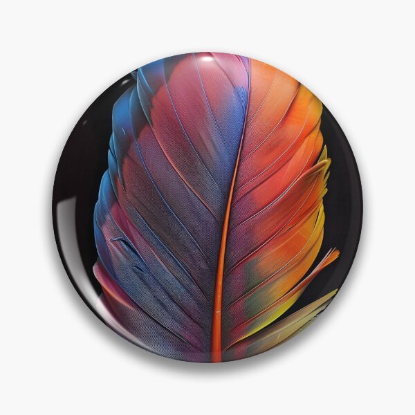 Item preview, Colorful exotic bird feather print designed and sold by dcrc.