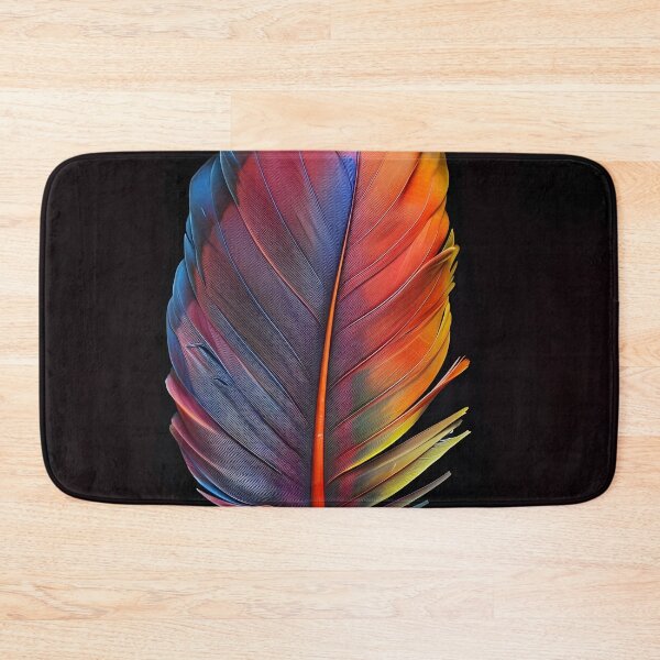 Item preview, Colorful exotic bird feather print designed and sold by dcrc.