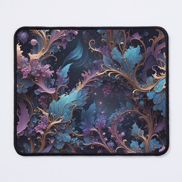 Item preview, Beautiful Blue and Purple Ethereal Abstract Steampunk Pattern designed and sold by Ninjakandy.