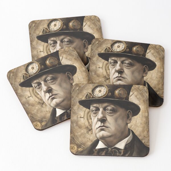 Item preview, Steampunk Aleister Crowley Portrait designed and sold by 40magic.
