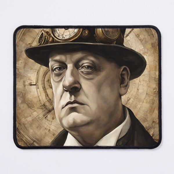 Item preview, Steampunk Aleister Crowley Portrait designed and sold by 40magic.