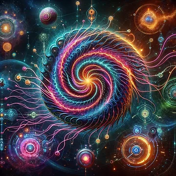 Artwork thumbnail, Title: Cosmic Vortex by Sienna Hamilton-Katene