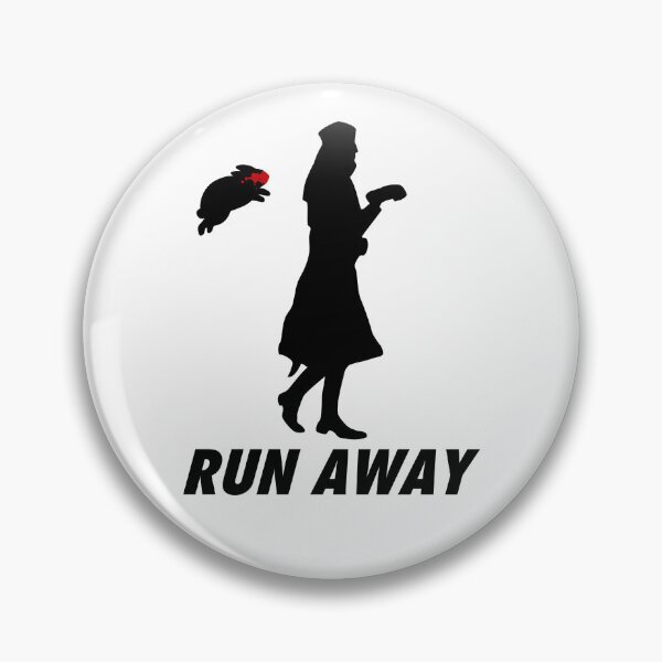 Item preview, Run Away From Killer Rabbit King Arthur Black designed and sold by 84collective.