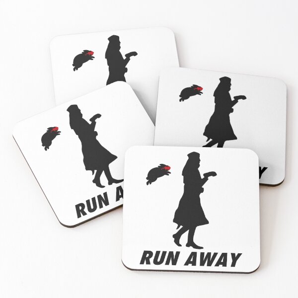 Item preview, Run Away From Killer Rabbit King Arthur Black designed and sold by 84collective.