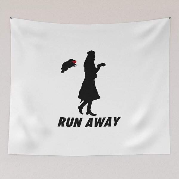 Item preview, Run Away From Killer Rabbit King Arthur Black designed and sold by 84collective.
