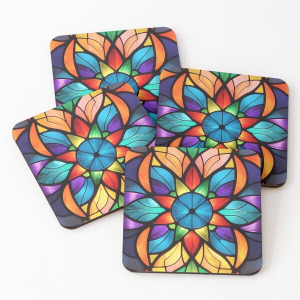 Item preview, Abstract Stained Glass Pattern Design designed and sold by TheArtOfPat.