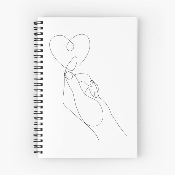 Item preview, Finger Heart Line Art designed and sold by jennysselling.