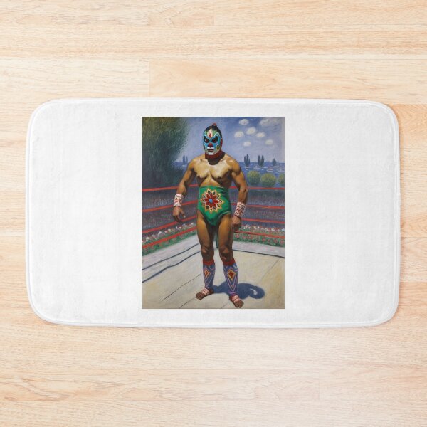 Item preview, Mexican Wrestler Lucha Libre Painting Claude Monet Inspired designed and sold by retrographics.