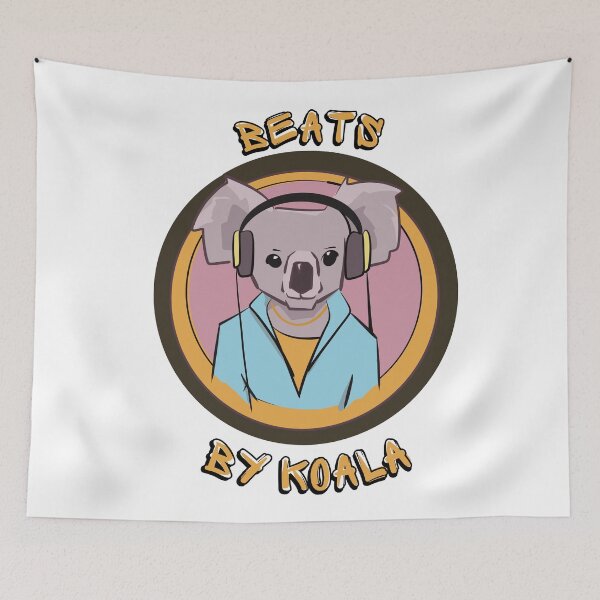 Item preview, Beats By Koala, Cute Funny Dj Design designed and sold by lozsart.
