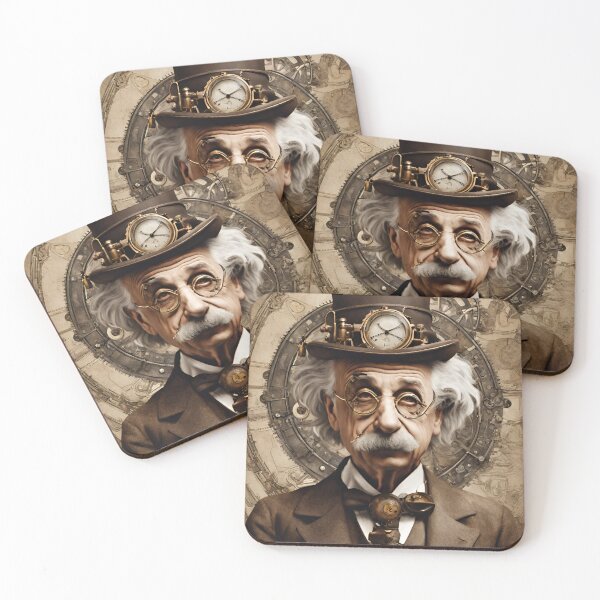 Item preview, Steampunk Albert Einstein  portrait designed and sold by 40magic.
