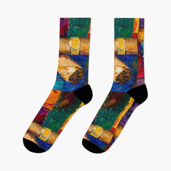 Item preview, Vibrant Cubism- A Fauvist Impression of Cigar's Chromatic Abstraction AI Generated designed and sold by OlfactoART Studio.