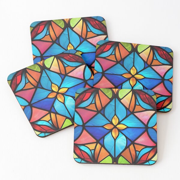 Item preview, Abstract Stained Glass Pattern Design designed and sold by TheArtOfPat.