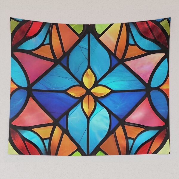 Item preview, Abstract Stained Glass Pattern Design designed and sold by TheArtOfPat.