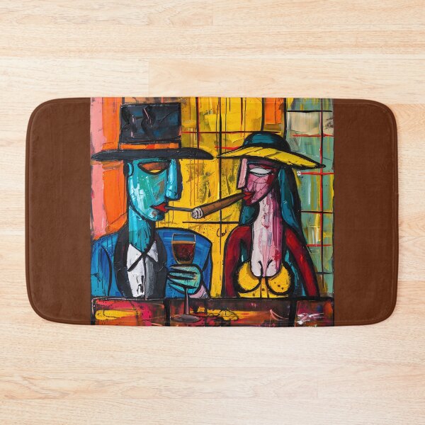Item preview, Abstract Amore and Passionate Encounters- Man and Femme Fatale Graffiti Love in the Abstract Cigar Lounge Ballet designed and sold by OlfactoART Studio.