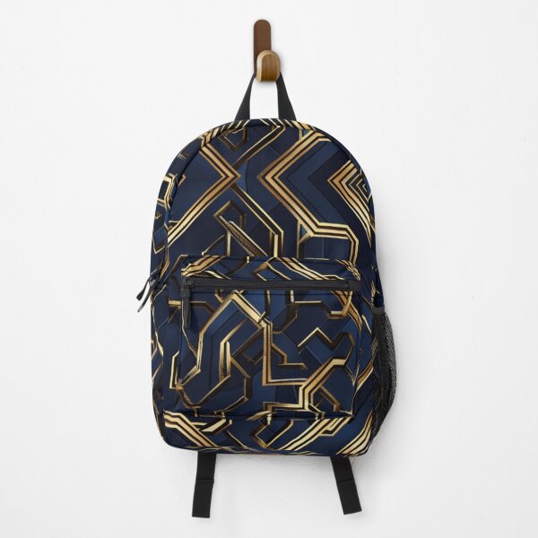 Item preview, Harmonious Fusion: Navy and Gold Minimalist Designs designed and sold by Ace Apparel  Attire.